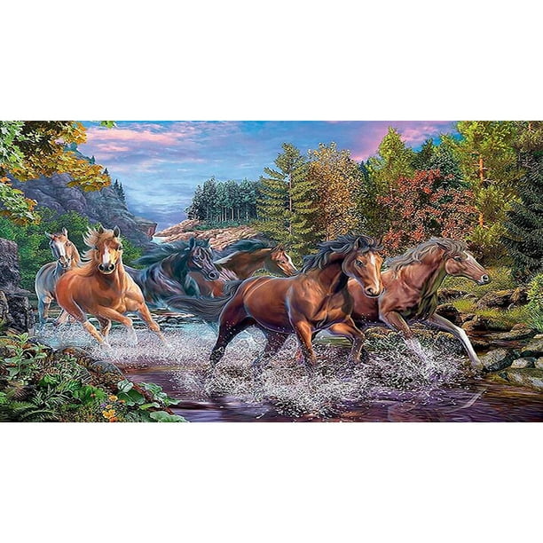 Horse 5D Diamond Painting DIY Embroidery Cross Stitch Home Decor Needlework Gift Horse 5D Diamond Painting DIY Embroidery Cross Stitch Home Decor Needlework Gift